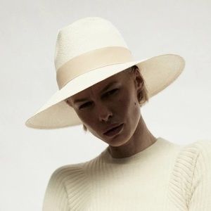Brand New with tags Janessa Leone Eleanor Straw Hat size L